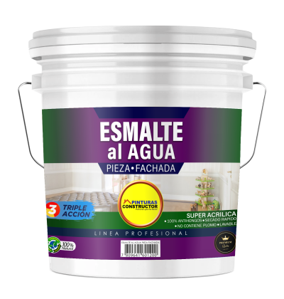 Esmalte al agua pieza – fachada