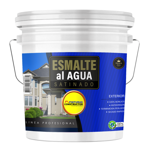 Esmalte al agua satinada