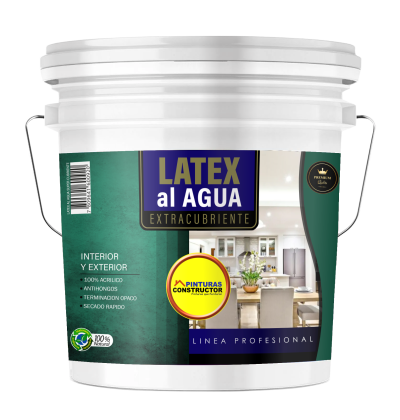 Látex al agua extra cubriente