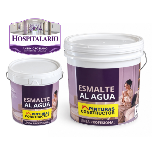 Esmalte al agua Hospitalario pinturas constructor Esmalte al agua Antimicrobiano - Hospitalario