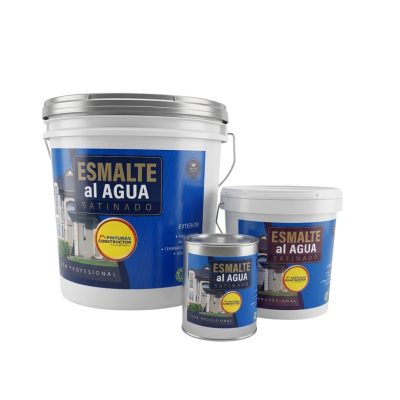 Esmalte al agua satinado pinturas constructor