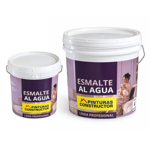 Esmalte al agua galón y tineta Esmalte al agua Premium - Semibrillo
